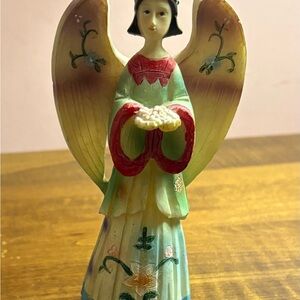 Colorful Polystone Angel Thinking of You Guardian Gift Giver Angel Series